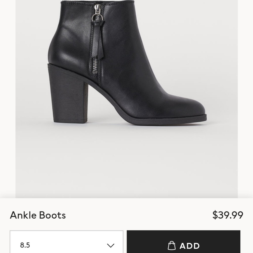 H&M Black Ankle Boots